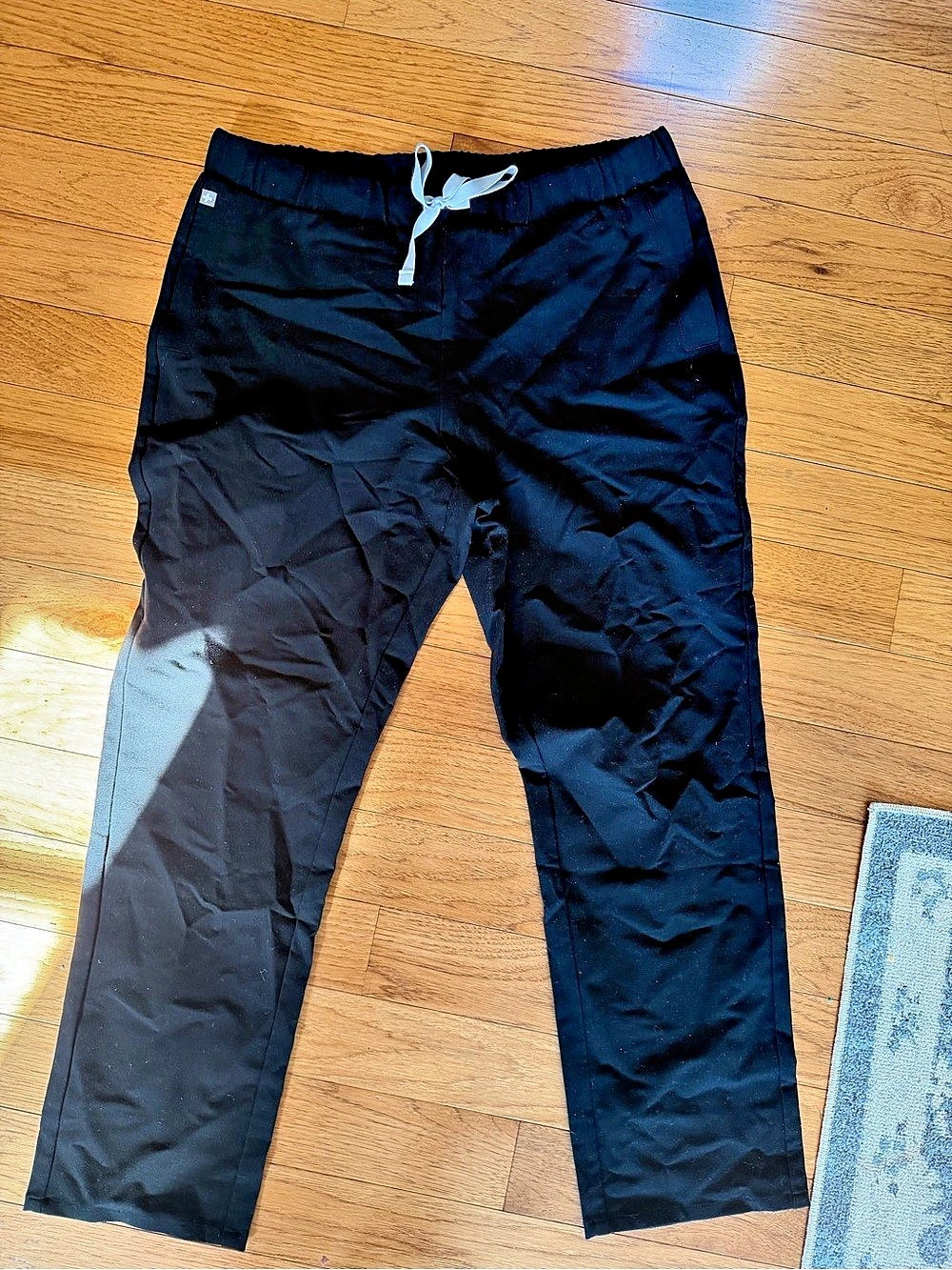 FIGS Scrub Trouser Straight Leg Pants Black Small
